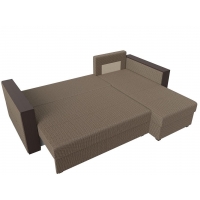Угловой диван Валенсия Лайт (рогожка коричневый) - Изображение 3